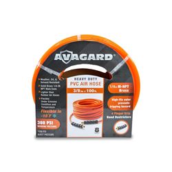 Picture of Avagard PV38100 PVC Air Hose Assembly 3/8" x 100' Lightweight Compressor Hose