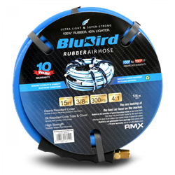 Picture of BluBird BB3815 Rubber Air Hose Assembly 3/8" x 15'