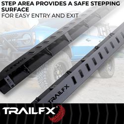 Picture of TrailFX ORB014 Oval Running Boards with 300 LBS Capacity