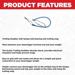 Picture of Scotty Downriggers 0370 Downrigger Weight Snubber with Swivel and Snap