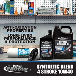 Picture of Starbrite 028232 Super Premium 10W-40 Synthetic Blend Marine Engine Oil 32 oz