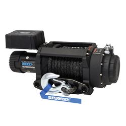 Picture of Superwinch 1518001 Tiger Shark 18000SR 12V Electric Winch with Synthetic Rope