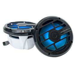 Picture of Roswell Marine C920-1912 R Series 7.7" Marine Speakers with RGB LED - Anthracite Grille