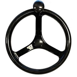 Picture of Schmitt Marine Steering Wheels 7461321FGK-CFN Carbon Fiber Primus Wheel with Knob 13.5"