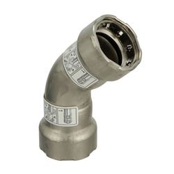 Picture of Viega 91775 VIEGA MEGAPRESS 316 FKM 1-1/2" 45 DEGREE ELBOW