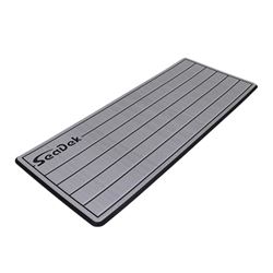 Picture of SeaDek 53601-80324 Dual Density Teak Helm Pad 16" x 39" Storm Gray/Black