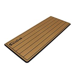 Picture of SeaDek 53602-80327 Dual Density Teak Helm Pad 14" x 36" Mocha/Black