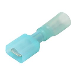 Picture of Pacer Performance TDE14-250FIM-100 16-14 AWG Fully-Insulated Male Disconnect Terminal Blue 100 Pack