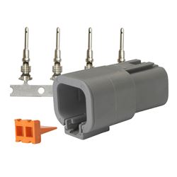 Picture of Pacer Performance TDTP04F-4RP PACER DTP DEUTSCH RECEPTACLE  REPAIR KIT 10-14 AWG