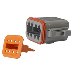 Picture of Pacer Performance TDT06-8S-5 PACER DEUTSCH DT PLUG & WEDGE LOCK KIT 8 POSITION 5 PCS