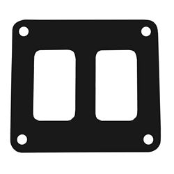 Picture of Pacer Performance PSC-21-BK PACER SWITCH PANEL - 2 SWITCH - 1 ROW - 3" X 2.75" - BLACK
