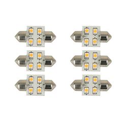 Picture of Scandvik 41160 LED Festoon Bulb 6-Pack Warm White 31mm 12/24V
