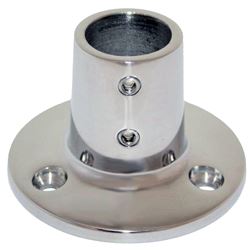 Picture of Whitecap Industries 6139C 1" OD 90 Degree Round Base Stainless Steel Rail Fitting