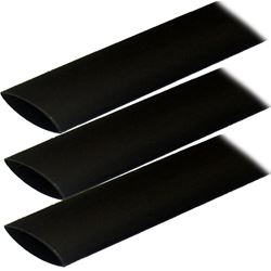 Picture of Ancor 307124 Adhesive Lined Heat Shrink Tubing 1" x 12" Black 3-Pack 2-4/0 AWG