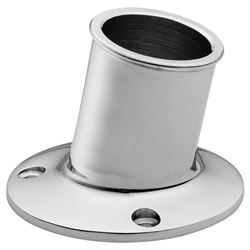 Picture of Whitecap Industries S-5003 WHITECAP TOP MOUNTED FLAG POLE SOCKET CP BRASS 1 1/4" ID