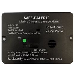 Picture of Safe-T-Alert 62-542-R-MARINE-BL SAFE T ALERT 62 SERIES BLACK CARBON MONOXIDE 12V WITH RELAY