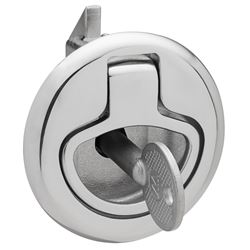 Picture of Whitecap Industries 6136C Stainless Steel Slam Latch with Locking Ring Pull
