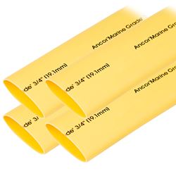 Picture of Ancor 306906 ANCOR HEAT SHRINK TUBING 3/4"X6" YELLOW 4PCS