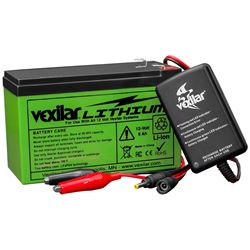 Picture of Vexilar V-120L 12V 9Ah Lithium Ion Battery and Charger Kit