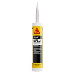 Picture of Sika 432053 Sikasil-N Plus Clear RTV Silicone Sealant 10 oz with Nozzle