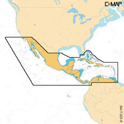 Picture of C-Map M-NA-T-205-R-MS C-MAP Reveal X - Central America & Caribbean | M-NA-T-205-R-MS
