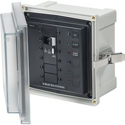 Picture of Blue Sea Systems 3121 SMS Panel Enclosure with ELCI 16A Main 230V AC