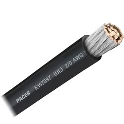 Picture of Pacer Performance WUL2/0BK-FT Pacer Black 2/0 Awg Battery Cable Sold By The Foot