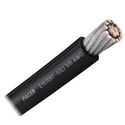 Picture of Pacer Performance WUL3/0BK-FT PACER BLACK 3/0 AWG BATTERY CABLE SOLD BY THE FOOT