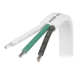Picture of Pacer Performance W14/3-FT PACER WHITE TRIPLEX CABLE 100' 14/3 BLACK, GREEN, WHITE