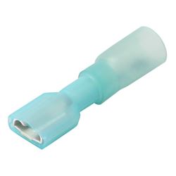 Picture of Pacer Performance TDE14-250FI-100 Heat Shrink Female Disconnect 16-14 AWG 100-Pack