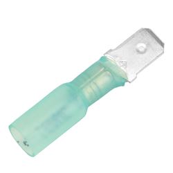 Picture of Pacer Performance TDE14-250M-25 Heat Shrink Male Disconnect 16-14 AWG 25-Pack