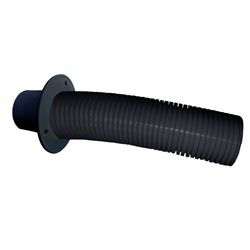 Picture of Trident Marine TFK-10 10' Stern Flex Exhaust Hose with Transom Flange