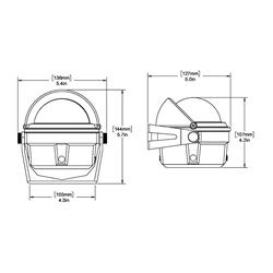 Picture of Ritchie Navigation B-80 RITCHIE B-80 VOYAGER COMPASS BRACKET MOUNT - BLACK