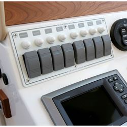 Picture of Blue Sea Systems 8271 Blue Sea Systems Contura Water Resistant 12V DC 8 Position Circuit Breaker Panel