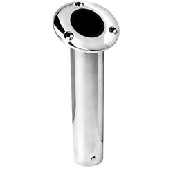 Picture of Attwood Marine 66470-7 Flush Mount Stainless Steel Rod Holder 30 Degree Black Closed End