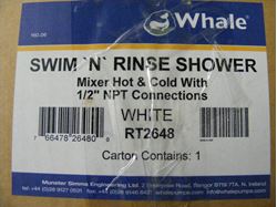 Picture of Whale Water Systems RT2648 Swim N Rinse Transom Shower with Hot Cold Mixer