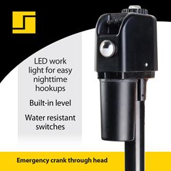 Picture of Stromberg Carlson JET-2500 Electric Tongue Jack 2500 lbs Capacity with Built-In Level