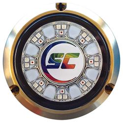 Picture of Shadow-Caster SCR-24-CC-BZ-10 RGB Color Changing Underwater LED Light Bronze 24 LEDs