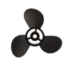 Picture of Quicksilver QA3810R Black Diamond 3-Blade Aluminum Propeller 9.9x11 RH