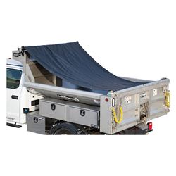 Picture of Buyers DTR7515 7.5' x 15' Dump Truck Roll Tarp Kit with Black Mesh