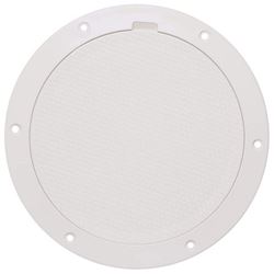 Picture of Beckson Marine DP85-W Pry-Out Deck Plate 8 Inch White with Diamond Center