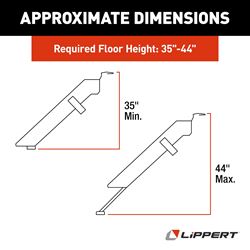 Picture of Lippert Components 791574 Solid Step 26" Quad Manual RV Step Assembly
