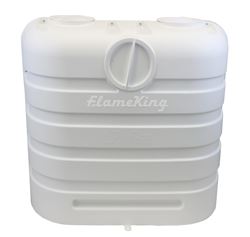 Picture of Flame King YSN-PCC-RV30-WHT Dual 30LB Propane Tank Cover White for RV Trailer Camper