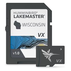 Picture of Humminbird 601010-1 LakeMaster Wisconsin V1 GPS Map Card with VX Technology