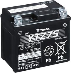Picture of Yuasa YUAM727ZS YTZ7S Factory Activated AGM Battery 12V 6.3Ah