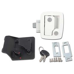 Picture of AP 013534 Bauer RV Entry Door Lock White Paddle Handle with Deadbolt