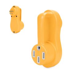Picture of Camco 55137 Power Grip Offset Adapter 15A Male to 50A Female RV Electrical