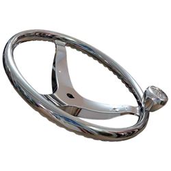 Picture of Lewmar 89700820 Stainless Steel Steering Wheel 13.5" Deep Dish with 5/8" UNC Nut