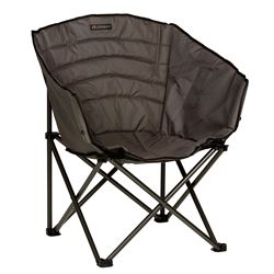 Picture of Lippert Components 2022114800 Campfire Barrel Chair Dark Grey Foldable Padded Outdoor Chair