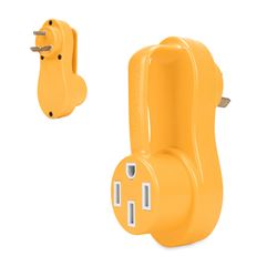 Picture of Camco 55133 Power Grip 30 Amp to 50 Amp RV Electrical Adapter with Offset Design